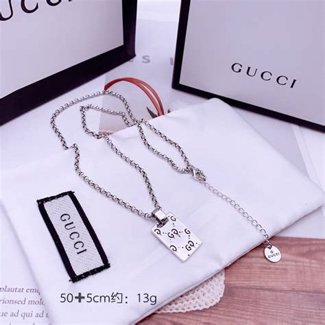gucci 純銀 項鍊